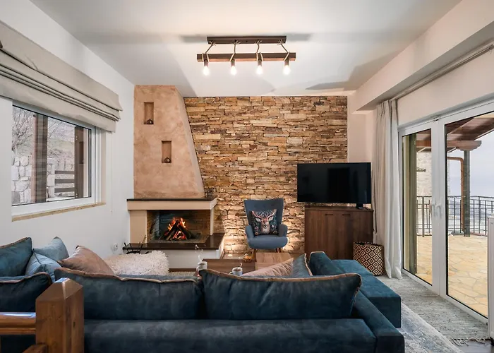 Lejlighed Petritis Cozy Mountain Retreat With Stunning Views By Greece *